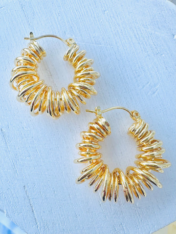 Coco Spiral hoops | Earrings